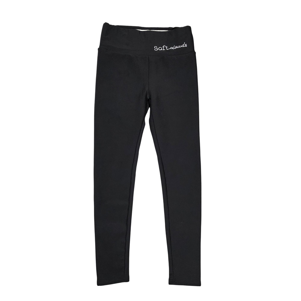 Soft Clouds Fleece Lined Thermal Leggings Womens M Yoga‎ Activewear Minimalist